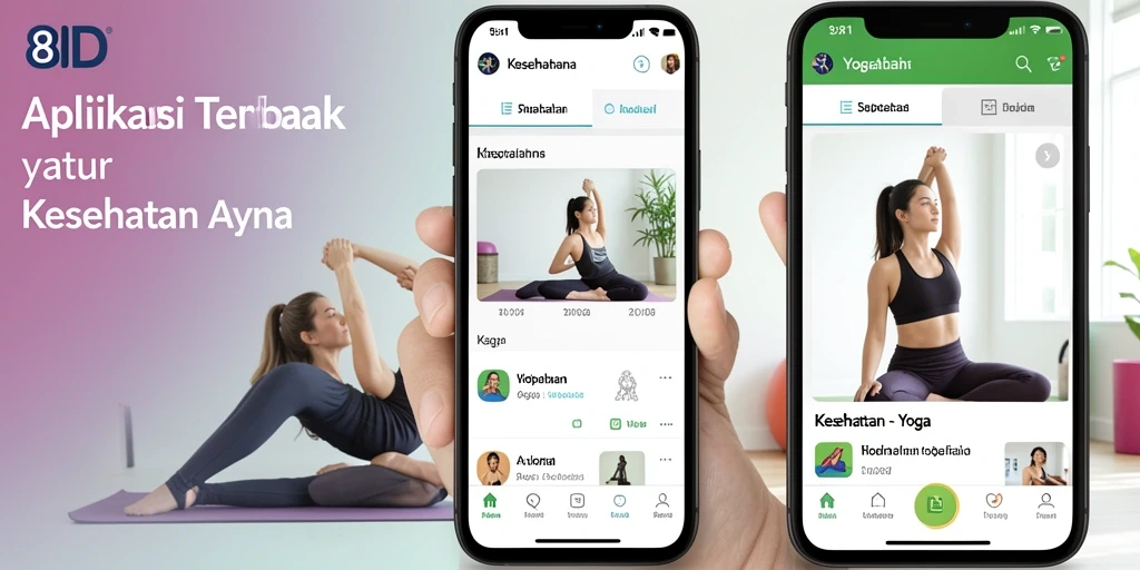 Tampilan antarmuka 8ID yang ramah pengguna untuk sesi yoga.