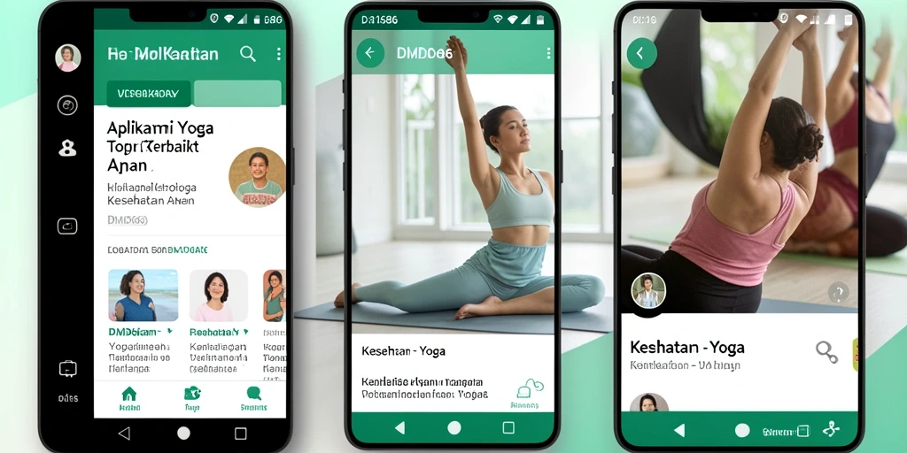 Antarmuka DMD686 yang modern dan fungsional untuk yoga.