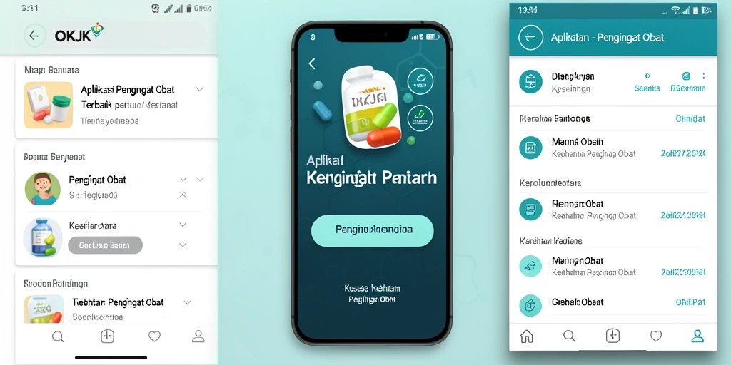 Tampilan antarmuka aplikasi OKJK yang sederhana dan informatif.