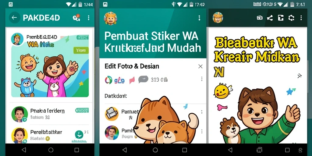 Tampilan antarmuka PAKDE4D yang intuitif dan fitur menarik untuk Pembuat Stiker WA.