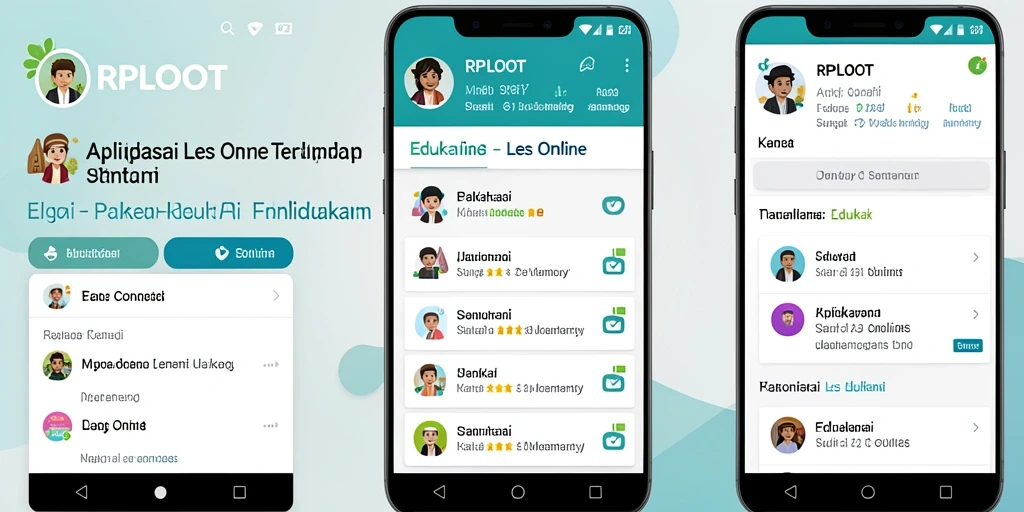Antarmuka RPLOOT yang user-friendly untuk Les Online.