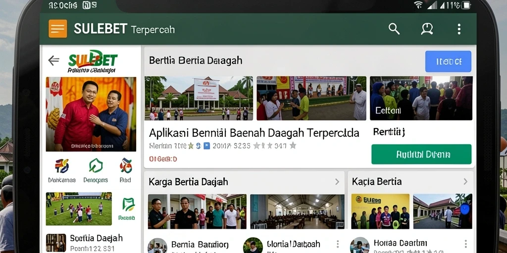 Tampilan antarmuka pengguna SULEBET yang modern dan informatif.