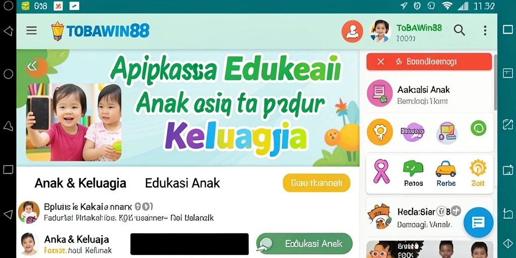 Antarmuka pengguna TOBAWIN88 yang cerah dan menarik.