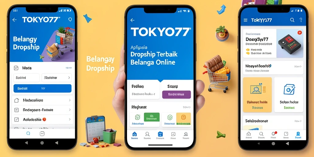 Screenshot TOKYO77 menampilkan antarmuka pengguna untuk fungsi Dropship.