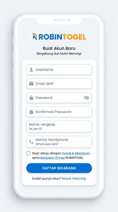 Panduan Lengkap Buat Akun Baru robintogel